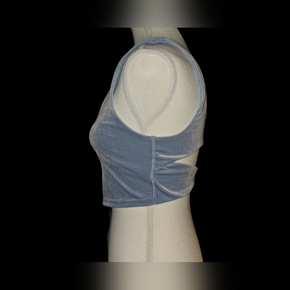 Athleta Womens Velvet Cut Out Crop A-C Size Small - Picture 7 of 13